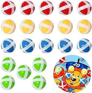 Bekijk leuke cadeautip : DELITLS Klittenband-werpspel, 20 stuks kinderdarts, eerste ballen